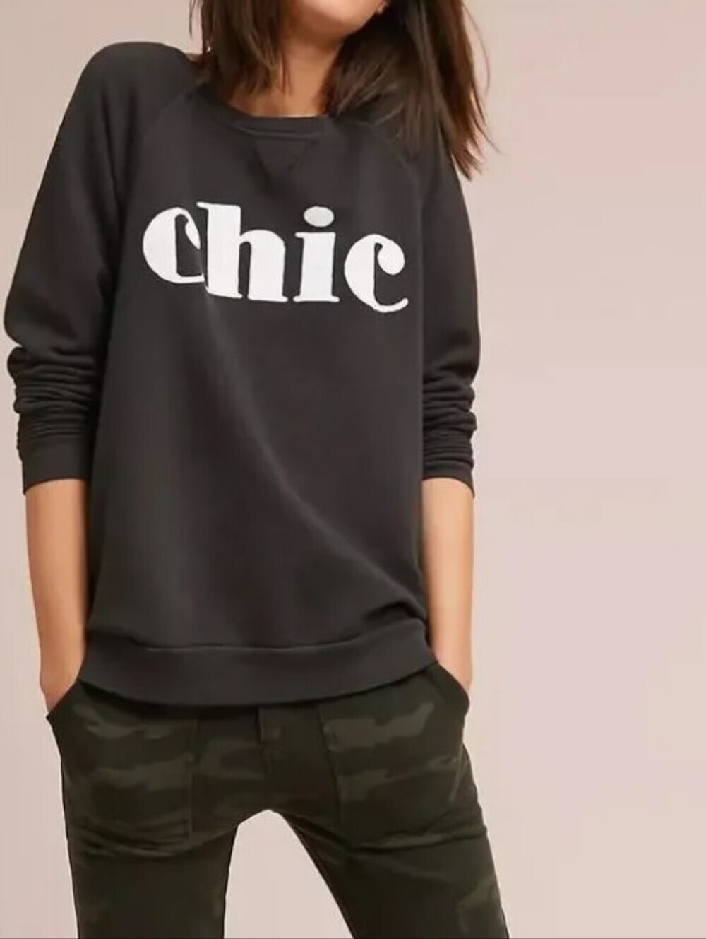 Anthropologie x Sol Angeles Gray Graphic Sweatshirt, size XL